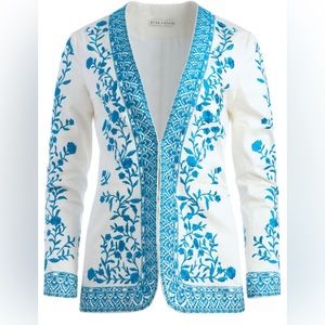 NWT Alice + Olivia Chriselle Embroidered Jacket